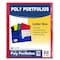 C-Line Products 8-1/2" x 11" Primary Colors Two-Pocket Heavyweight Poly Portfolio Folder, 10/PK 32950 - alternate 2